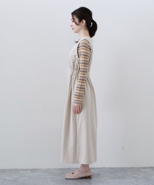 archives（アルシーヴ）の「カシュクールジャンスカ（ジャンパースカート・レディース・ブルー/アイボリー/グレイッシュベージュ・MEDIUM）」の15枚目の写真