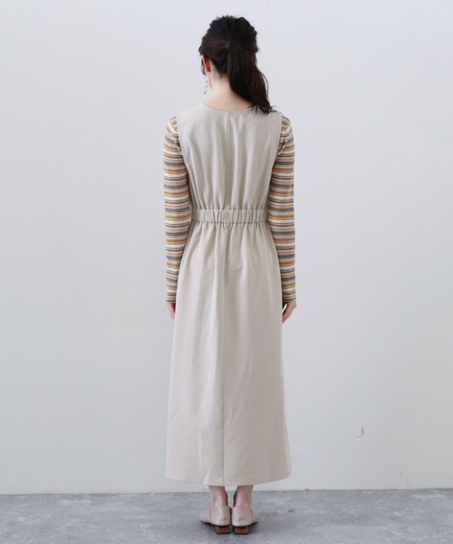 archives（アルシーヴ）の「カシュクールジャンスカ（ジャンパースカート・レディース・ブルー/アイボリー/グレイッシュベージュ・MEDIUM）」の17枚目の写真