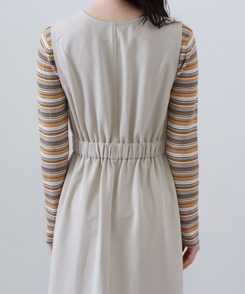 archives（アルシーヴ）の「カシュクールジャンスカ（ジャンパースカート・レディース・ブルー/アイボリー/グレイッシュベージュ・MEDIUM）」の10枚目の写真