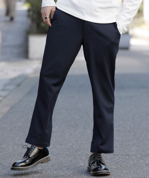 Beno（ビーノ）の「ストレッチカットジョーゼット テーパード イージー トラウザーズ（スラックス・メンズ・グレー/ネイビー/オリーブ/ワイン/ブラック/ベージュ/ブラウン/チャコールグレー・L/M/XL）」の7枚目の写真