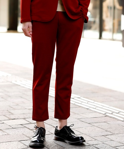 Beno（ビーノ）の「ストレッチカットジョーゼット テーパード イージー トラウザーズ（スラックス・メンズ・グレー/ネイビー/オリーブ/ワイン/ブラック/ベージュ/ブラウン/チャコールグレー・L/M/XL）」の8枚目の写真