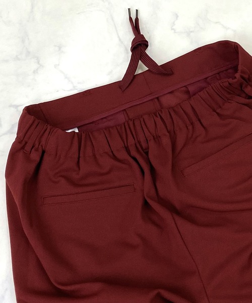 Beno（ビーノ）の「ストレッチカットジョーゼット テーパード イージー トラウザーズ（スラックス・メンズ・グレー/ネイビー/オリーブ/ワイン/ブラック/ベージュ/ブラウン/チャコールグレー・L/M/XL）」の13枚目の写真