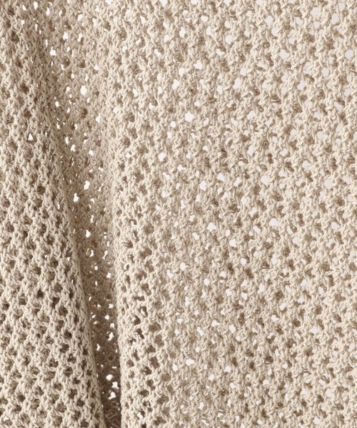 A part by（アパートバイ）の「3GAcNyアミアミプルオーバー　931438（ニット/セーター・レディース・ブラック/ブルー/ライトベージュ・FREE）」の15枚目の写真