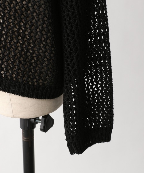 A part by（アパートバイ）の「3GAcNyアミアミプルオーバー　931438（ニット/セーター・レディース・ブラック/ブルー/ライトベージュ・FREE）」の19枚目の写真