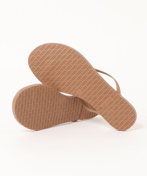 TKEES（ティキーズ）の「TKEES/ティキーズ　ビーチサンダル（サンダル・レディース・グリーン/ベージュ/ブラック/グレー・7/6）」の5枚目の写真