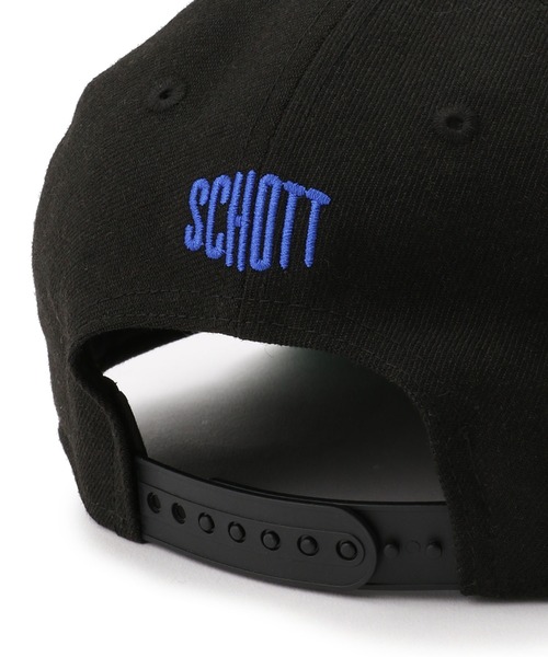 schott（ショット）の「Schott×NEWERA/ショット×ニューエラ/9FIFTY LP SNAP BACK CAP TYPE 'SB'/ ロープロファイル SBキャップ（キャップ・メンズ・ブラック・FREE）」の8枚目の写真