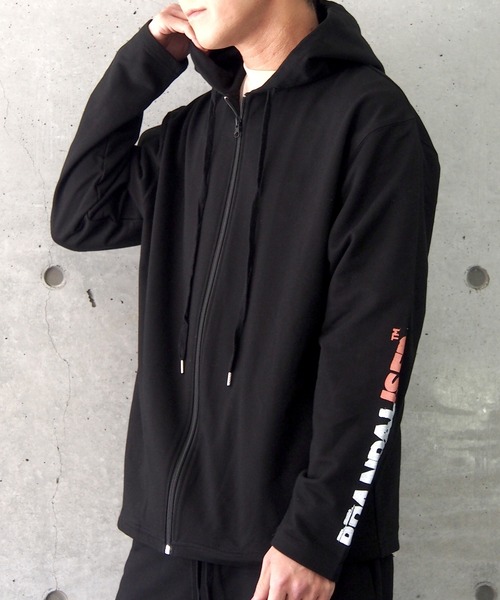 BRANDALISED(ブランダライズド)の「BRANDALISED ブランダライズド BANKSY バンクシー FLOWER BOMBER SETUP セットアップ(パーカー・メンズ・アイボリー/ブラック/杢グレー・MEDIUM/LARGE)」の7枚目の写真