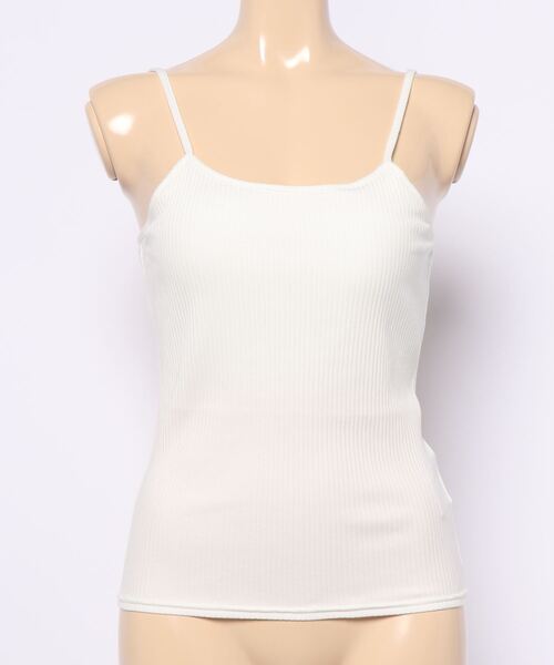 RASVOA（ラスボア）の「テレコバックレースアップキャミ（キャミソール・レディース・ブラック/オフホワイト・FREE）」の15枚目の写真