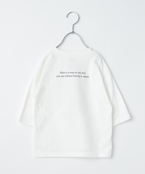 GLOBAL WORK（グローバルワーク）の「【キッズ】ヘビロッTEEプリント7分袖/933500（Tシャツ/カットソー・キッズ・アイボリー/ホワイト/ホワイト系その他2・100cm/160cm/150cm/130cm/110cm/120cm/140cm）」の6枚目の写真