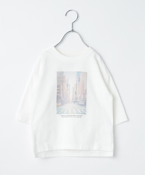 GLOBAL WORK（グローバルワーク）の「【キッズ】ヘビロッTEEプリント7分袖/933500（Tシャツ/カットソー・キッズ・アイボリー/ホワイト/ホワイト系その他2・100cm/160cm/150cm/130cm/110cm/120cm/140cm）」の22枚目の写真