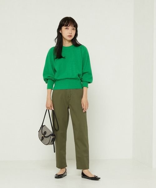 FREAK'S STORE(フリークスストア)の「バルーン テーパード チノパンツ(チノパンツ・レディース・ブラック/ベージュ/カーキ・マルチサイズ)」の4枚目の写真