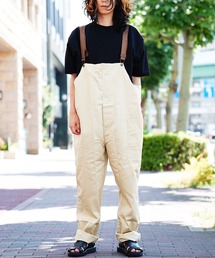 ナゴンスタンス　フィッシャーマン　 オーバーオール　ブラック SuKiMa-スキマ-別注**火消し刺し子フィッシャーマン