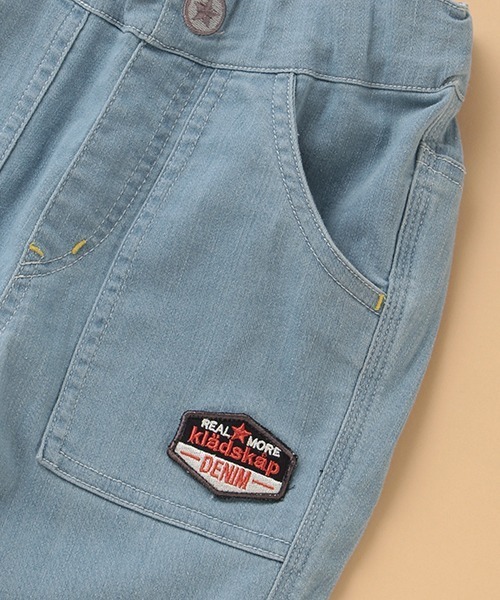 kladskap（クレードスコープ）の「接触冷感 ロゴワッペンつきデニムロングパンツ（デニムパンツ・キッズ・ライトブルー・130cm/100cm/110cm/90cm/120cm）」の7枚目の写真