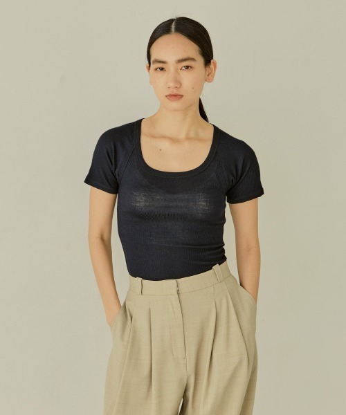 トゥデイフル  ソフトリブTシャツ TODAYFUL（トゥデイフル）の「ソフトリブTシャツ（Tシャツ/カットソー