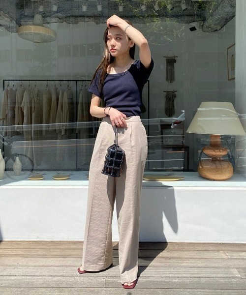 TODAYFUL - トゥデイフル  ソフトリブTシャツ ソフトリブTシャツ（Tシャツ/カットソー）｜TODAYFUL（トゥデイ