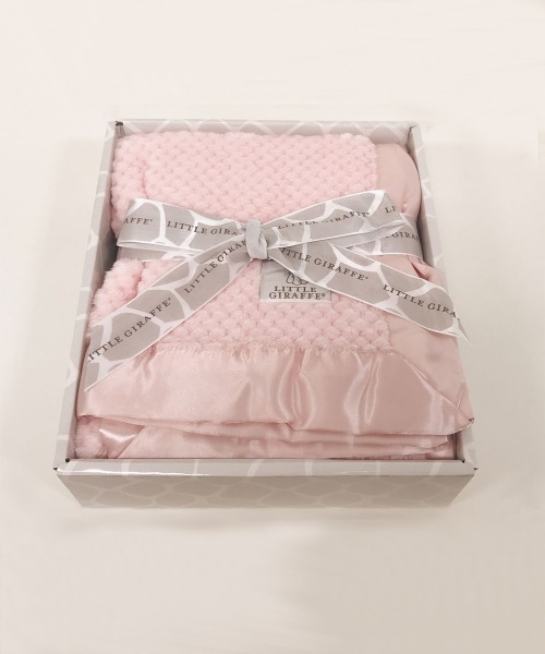 Little Giraffe(リトルジラフ) Honeycomb Baby Blanket ハニカム ベビーブランケット ピンク Little Giraffe(リトルジラフ) Honeycomb Baby Blanket ハニカム