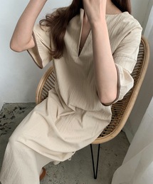 Amiur | side button kaftan ops(ワンピース)
