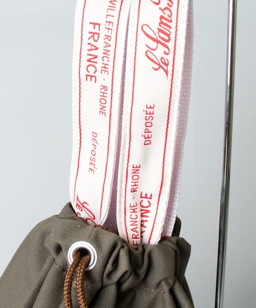 Le Sans Pareil（ル サン パレイユ）の「【 Le Sans Pareil / ルサンパレイユ 】 RPC KINCHAKU BAG RPC KINCHAKU BAG　RPC巾着バッグ（ショルダーバッグ・レディース・ブラック/ホワイト/カーキ/ネイビー・FREE）」の11枚目の写真