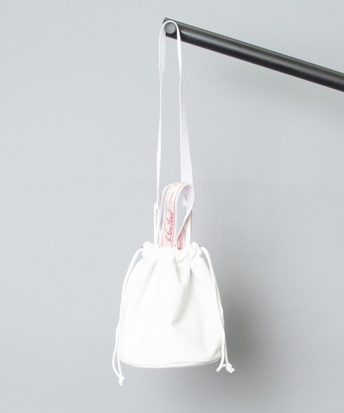 Le Sans Pareil（ル サン パレイユ）の「【 Le Sans Pareil / ルサンパレイユ 】 RPC KINCHAKU BAG RPC KINCHAKU BAG　RPC巾着バッグ（ショルダーバッグ・レディース・ブラック/ホワイト/カーキ/ネイビー・FREE）」の7枚目の写真