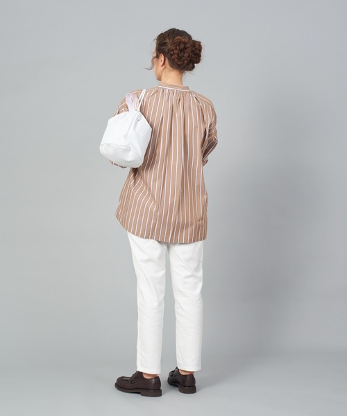 Le Sans Pareil（ル サン パレイユ）の「【 Le Sans Pareil / ルサンパレイユ 】 RPC KINCHAKU BAG RPC KINCHAKU BAG　RPC巾着バッグ（ショルダーバッグ・レディース・ブラック/ホワイト/カーキ/ネイビー・FREE）」の19枚目の写真