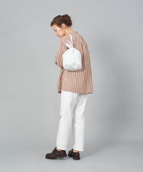 Le Sans Pareil（ル サン パレイユ）の「【 Le Sans Pareil / ルサンパレイユ 】 RPC KINCHAKU BAG RPC KINCHAKU BAG　RPC巾着バッグ（ショルダーバッグ・レディース・ブラック/ホワイト/カーキ/ネイビー・FREE）」の20枚目の写真