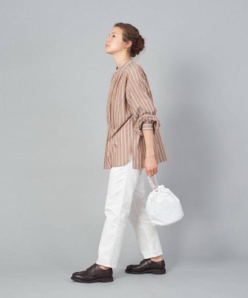 Le Sans Pareil（ル サン パレイユ）の「【 Le Sans Pareil / ルサンパレイユ 】 RPC KINCHAKU BAG RPC KINCHAKU BAG　RPC巾着バッグ（ショルダーバッグ・レディース・ブラック/ホワイト/カーキ/ネイビー・FREE）」の22枚目の写真