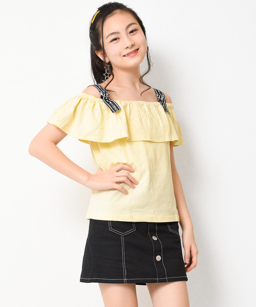 セール オフショルダーフリルtシャツ Tシャツ カットソー Rico Sucre リコシュクレ のファッション通販 Zozotown