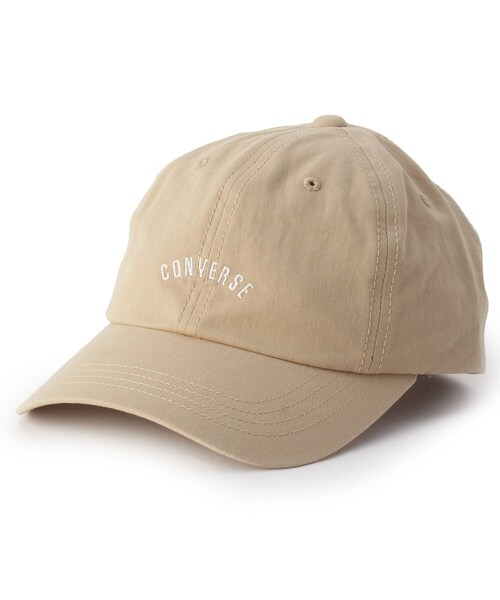 CONVERSE（コンバース）の「◆CONVERSE ロゴ刺しゅうキャップ（キャップ・レディース・ライトグレー/ブラック/ベージュ/ベビーピンク/ライトブルー・00）」の4枚目の写真