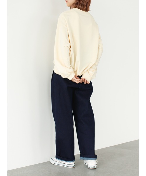 SLURR（スラ―）の「【大きいサイズ】ストレッチタックデニムパンツ（デニムパンツ・レディース・ピンク系その他3/ダークブラウン/インディゴブルー・L）」の17枚目の写真