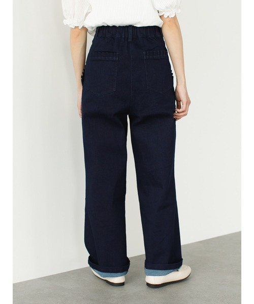 SLURR（スラ―）の「【大きいサイズ】ストレッチタックデニムパンツ（デニムパンツ・レディース・ピンク系その他3/ダークブラウン/インディゴブルー・L）」の14枚目の写真