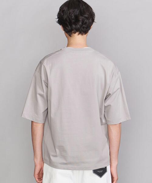 BEAUTY&YOUTH UNITED ARROWS(ビューティーアンドユースユナイテッドアローズ)の「BY コンパクトスピン ワイド テーパード Tシャツ(Tシャツ/カットソー・メンズ・ホワイト/ライトグレー/ブラック/ダークグリーン・SMALL/MEDIUM/LARGE/X-LARGE)」の5枚目の写真