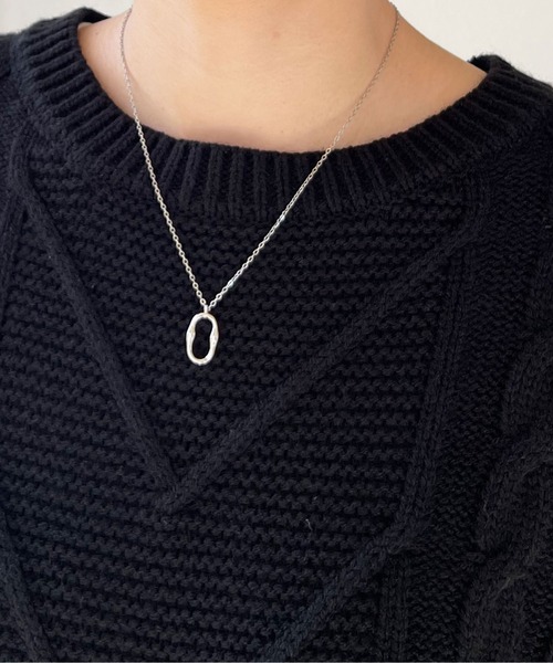 Shelly island（シェリーアイランド）の「【ニット+タンク2点SET】 レイヤードケーブルニットプルオーバー（ニット/セーター・レディース・ホワイト/ブラック・FREE）」の10枚目の写真