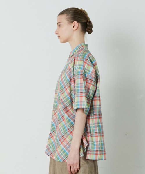 FRAPBOIS（フラボア）の「マドラスローン ブラウス（シャツ/ブラウス・レディース・ブラック/レッド・1/2）」の13枚目の写真