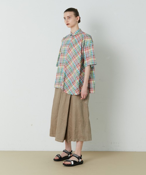 FRAPBOIS（フラボア）の「マドラスローン ブラウス（シャツ/ブラウス・レディース・ブラック/レッド・1/2）」の20枚目の写真