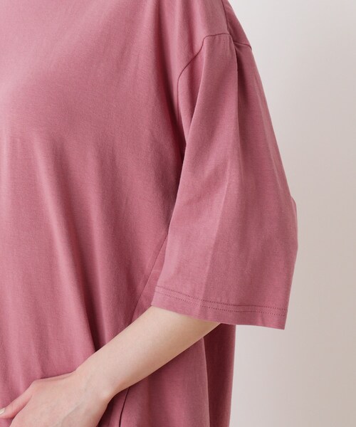 SHOO・LA・RUE（シューラルー）の「◆SUPIMAコットンサイドタックプルオーバー（Tシャツ/カットソー・レディース・ホワイト系/ブラック/ライトグリーン/ピンク系/ベージュ系2/ホワイト系その他3・03/04/02）」の11枚目の写真