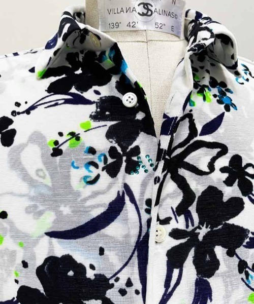 FranCisT_MOR.K.S.（フランシストモークス）の「FranCisT_MOR.K.S./フランシスト モークス/FLOWER SHIRT（シャツ/ブラウス・メンズ・ブラック/ホワイト・2/3/4）」の13枚目の写真