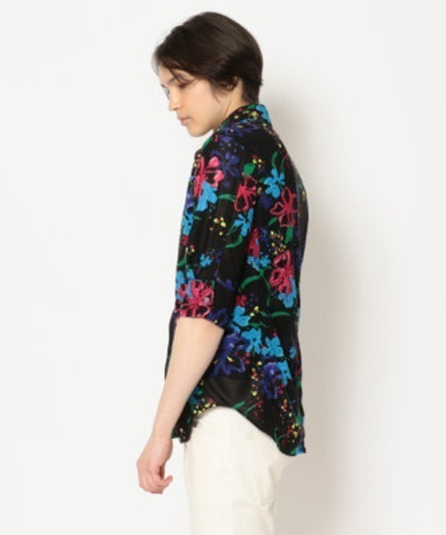 FranCisT_MOR.K.S.（フランシストモークス）の「FranCisT_MOR.K.S./フランシスト モークス/FLOWER SHIRT（シャツ/ブラウス・メンズ・ブラック/ホワイト・2/3/4）」の5枚目の写真