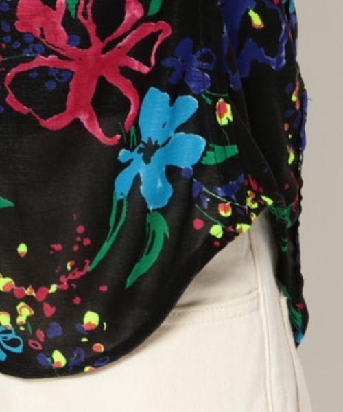 FranCisT_MOR.K.S.（フランシストモークス）の「FranCisT_MOR.K.S./フランシスト モークス/FLOWER SHIRT（シャツ/ブラウス・メンズ・ブラック/ホワイト・2/3/4）」の11枚目の写真