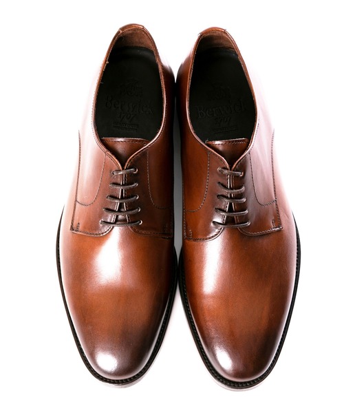 Berwick1707(バーウィック)の「Berwick バーウィック プレーントゥ 5225 ゴム×レザー ソール(ドレスシューズ・メンズ・ダークブラウン/ブラウン・40/41/39.5/40.5/41.5/39/42.5/42/38/38.5/43)」の6枚目の写真