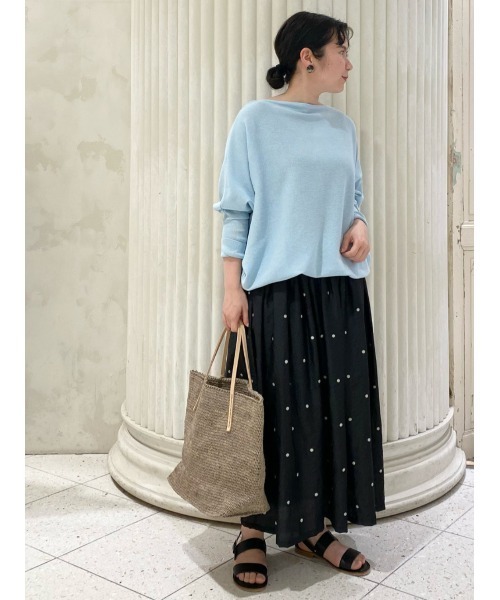 BEARDSLEY（ビアズリー）の「ドットジャガードスカート（スカート・レディース・ブラック・FREE）」の2枚目の写真