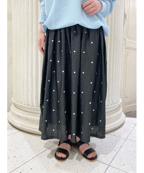 BEARDSLEY（ビアズリー）の「ドットジャガードスカート（スカート・レディース・ブラック・FREE）」の6枚目の写真