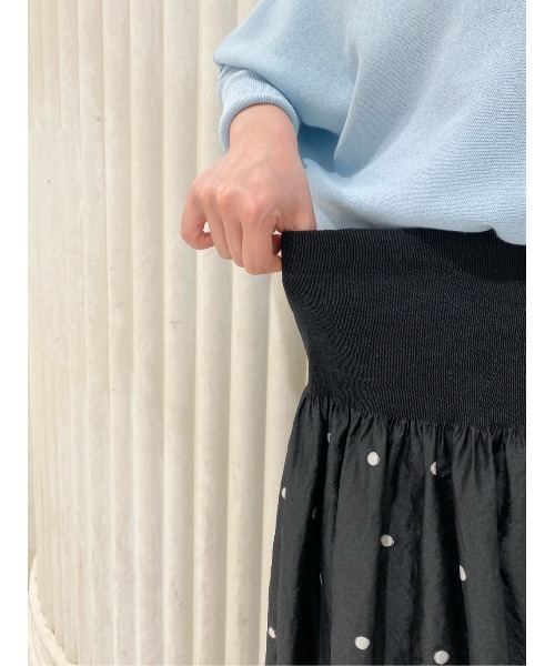 BEARDSLEY（ビアズリー）の「ドットジャガードスカート（スカート・レディース・ブラック・FREE）」の7枚目の写真