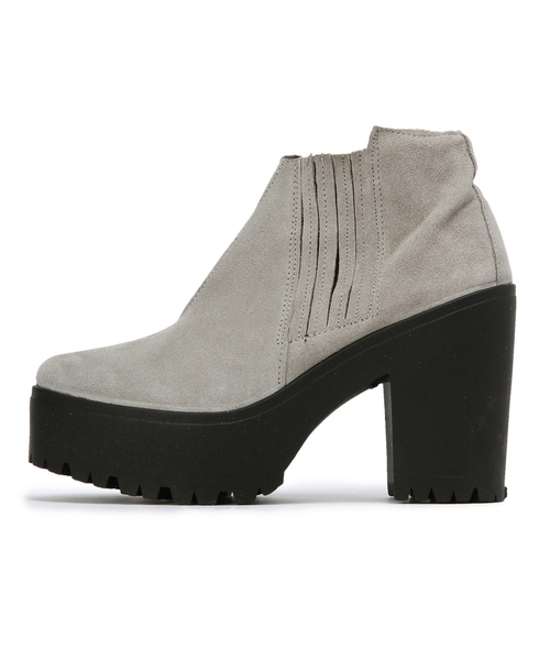 Another Edition（アナザーエディション）の「厚底ウエッジショートブーツ110/ AE アツゾコWDG SBT110◆（ブーツ・レディース・ブラック/グレー・38/36/37）」の8枚目の写真