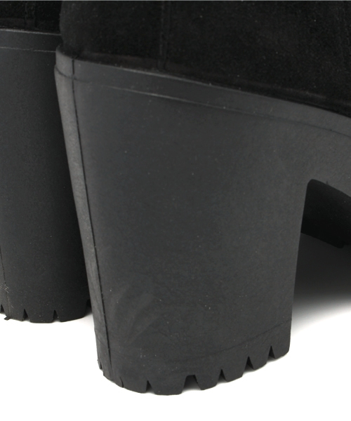 Another Edition（アナザーエディション）の「厚底ウエッジショートブーツ110/ AE アツゾコWDG SBT110◆（ブーツ・レディース・ブラック/グレー・38/36/37）」の5枚目の写真