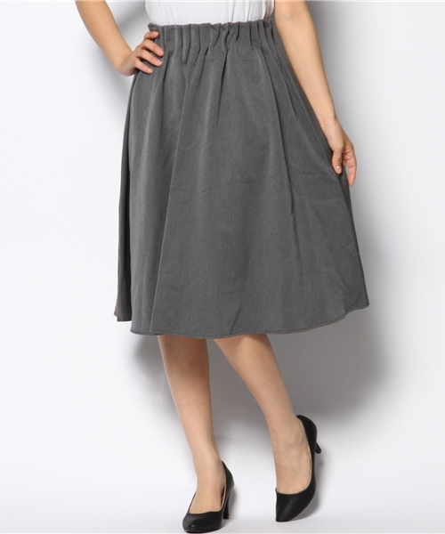 Kastane（カスタネ）の「【Kastane】ミモレ丈Wタックスカート（スカート・レディース・ボルドー/グレー/ブラック・FREE）」の12枚目の写真