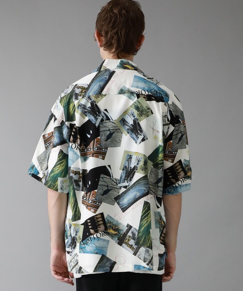 Name.（ネーム）の「【Name.】MULTIPRINTED OPEN COLLAR HS SH（シャツ/ブラウス・メンズ・ホワイト・1/2/0）」の10枚目の写真