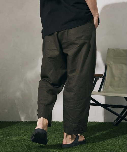 JOURNAL STANDARD relume(ジャーナルスタンダード レリューム)の「【HOUSE HOLD/ハウスホールド】FLANDERS LINEN/リネン サルエル ベイカーパンツ(その他パンツ・メンズ・ライトブルー/オリーブ/アイボリー/ブラックミックス・1/2/4/3)」の8枚目の写真