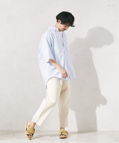 JOURNAL STANDARD relume(ジャーナルスタンダード レリューム)の「【HOUSE HOLD/ハウスホールド】FLANDERS LINEN/リネン サルエル ベイカーパンツ(その他パンツ・メンズ・ライトブルー/オリーブ/アイボリー/ブラックミックス・1/2/4/3)」の12枚目の写真