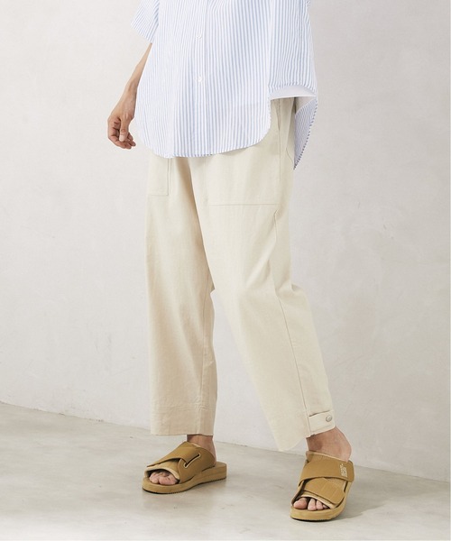 JOURNAL STANDARD relume(ジャーナルスタンダード レリューム)の「【HOUSE HOLD/ハウスホールド】FLANDERS LINEN/リネン サルエル ベイカーパンツ(その他パンツ・メンズ・ライトブルー/オリーブ/アイボリー/ブラックミックス・1/2/4/3)」の14枚目の写真