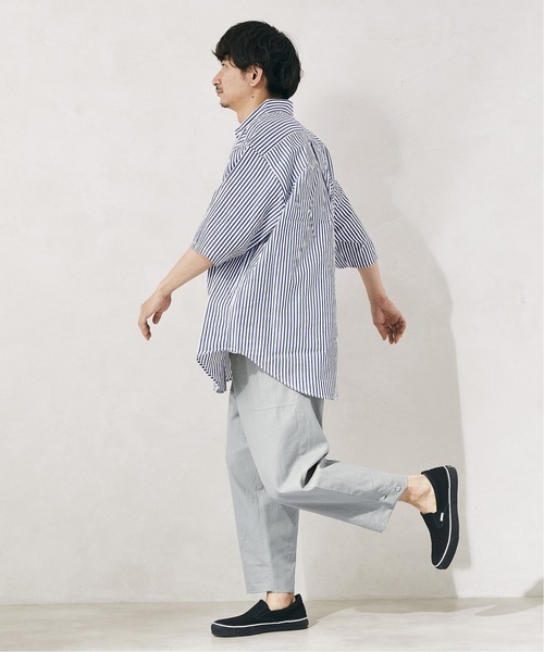 JOURNAL STANDARD relume(ジャーナルスタンダード レリューム)の「【HOUSE HOLD/ハウスホールド】FLANDERS LINEN/リネン サルエル ベイカーパンツ(その他パンツ・メンズ・ライトブルー/オリーブ/アイボリー/ブラックミックス・1/2/4/3)」の19枚目の写真